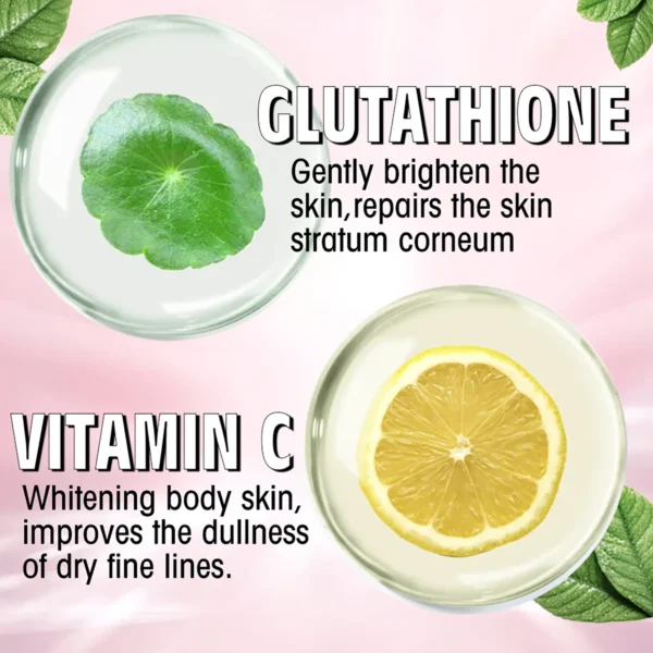 AILKE Vitamin C & Glutathione Brightening Body Lotion, Even Skin Tone, Lightening, Neck, Elbows, Armpits, Legs, Glowing Cream - Image 6