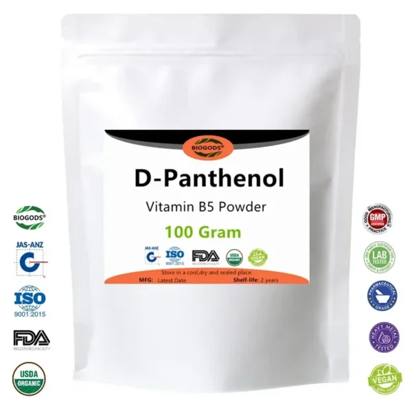 100g-1000g Premium D-Panthenol Powder Vitamin B5,Support Healthy Hair, Skin,nails,Free Shipping - Image 2