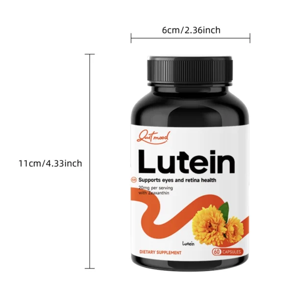 Quitmood Lutein and Zeaxanthin 25 mg 60 Softgels Eye Health Vitamins