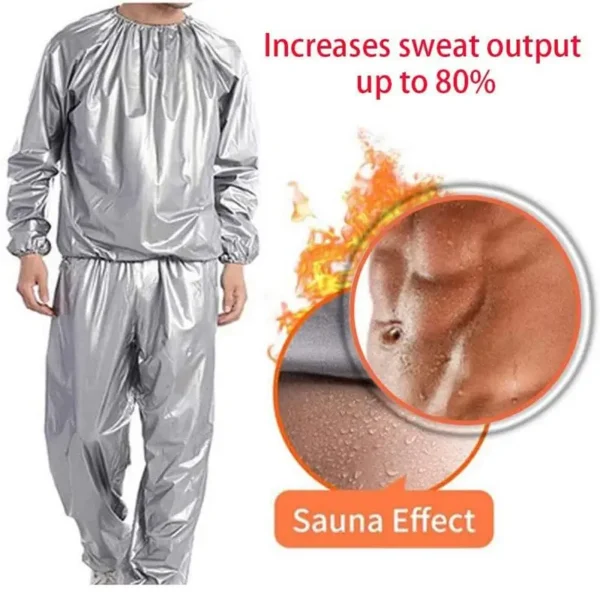 New Heavy Duty Sauna Sweat Suit Exercise Gym Suit Fitness Weight Loss Anti-Rip For Sauna Fitness Gym Weight Loss Heavy Duty