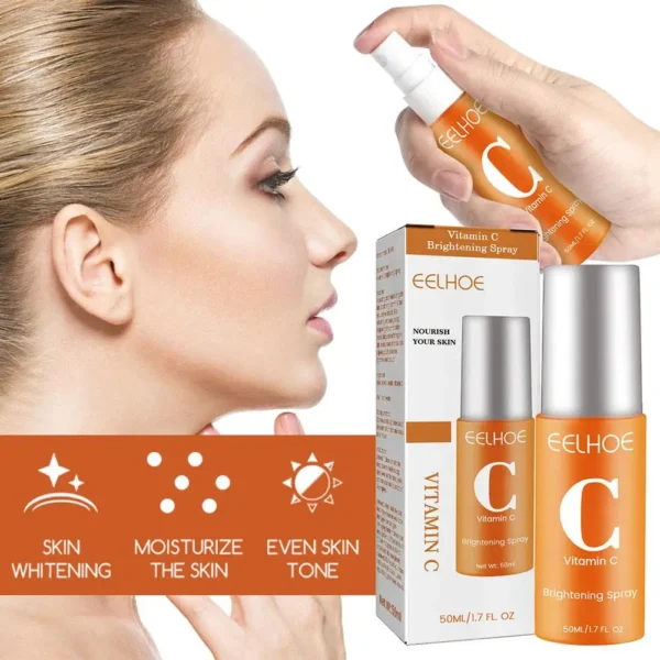 50ml Vitamin C Facial Spray Mist Whitening,Brightening,Anti-Wrinkle,Nourishing, Redness Relief,Moisturizing Face Serum Skin Care - Image 6