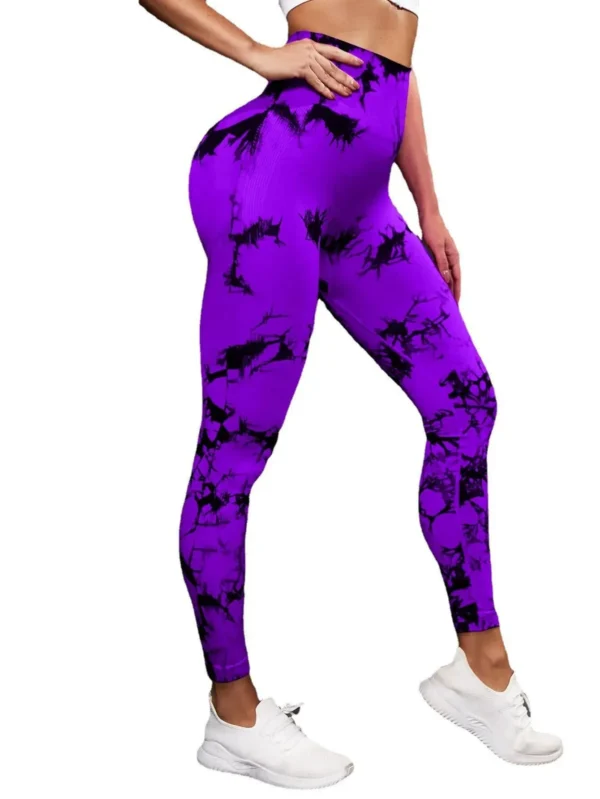 New Tie Dye Yoga Pants Sport Leggings Women Seamless High Waist Push Up Woman Tights Fitness Workout Leggins Gym Clothing - Image 5