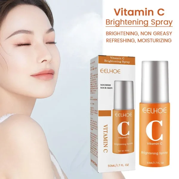 50ml Vitamin C Facial Spray Mist Whitening,Brightening,Anti-Wrinkle,Nourishing, Redness Relief,Moisturizing Face Serum Skin Care - Image 2