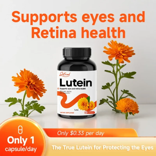 Quitmood Lutein and Zeaxanthin 25 mg 60 Softgels Eye Health Vitamins - Image 3