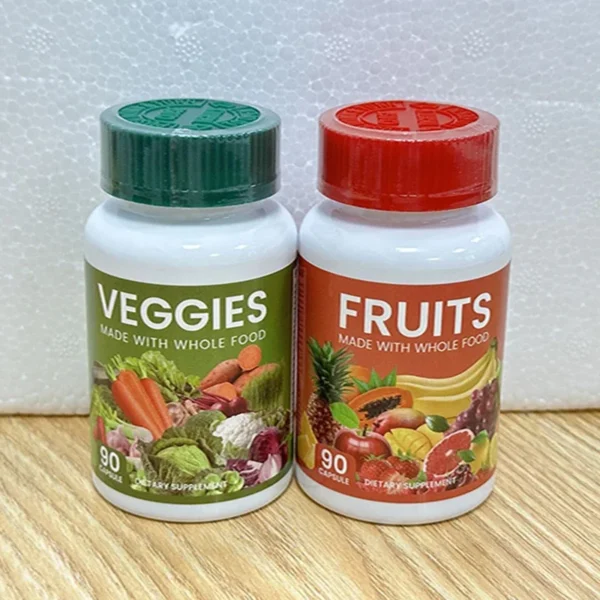 Fruit and Vegetable Supplement Filled with Vitamins and Minerals Promote Antioxidants Increase Lmmune Defense