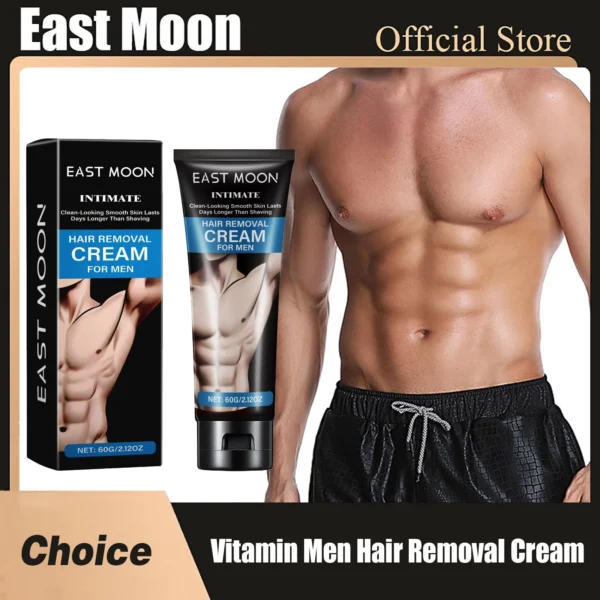 Vitamin Men Hair Removal Cream Growth Inhibitor Gently Painless Private Parts Long Lasting Soothing Whole Body Depilatory Cream